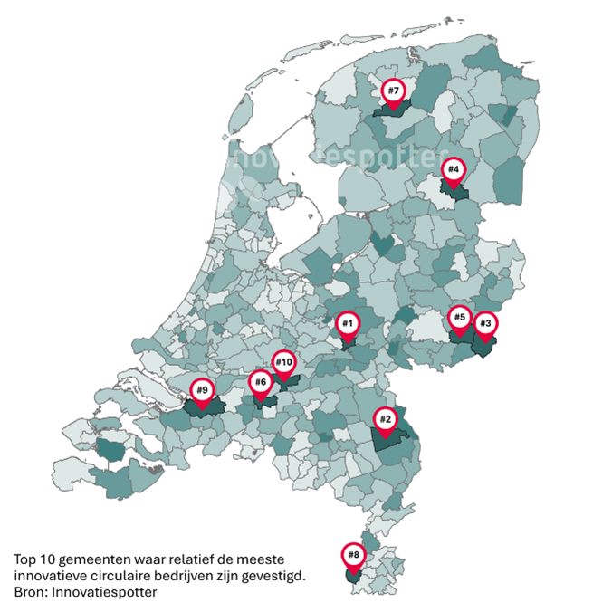 Circulaire economie 13-3 top 10 gemeenten